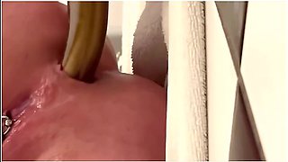50cm Long Dildo Anal Masturbate With Sweet Orgasm And A Lot Juice From My Pussy