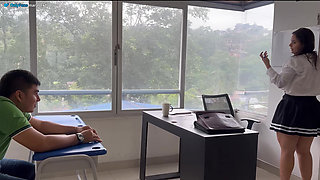 STUDENT HIS TEACHER IN THE CLASSROOM! ANECDOTE? I MY TEACHER MARA!