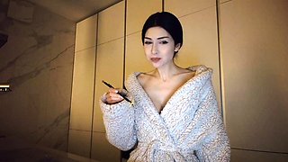 Hottest brunette solo webcam masturbation 2