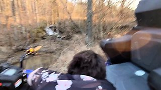 BBW Creampied in Public - Waterfall Adventure