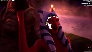 Ahsoka Tano Takes Big Monster Cock (Wild Life)