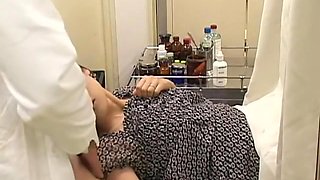 Lovely hairy Japanese broad gets fucked by her gynecologist