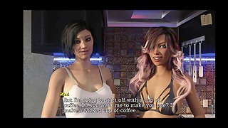 Steamy tale featuring big natural tits in an erotic visual novel