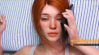 Busty gamer with big natural breasts dives into some adult visual storytelling