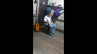 Old Preacher of the Word of Christ Converses with His Apprentice Woman and Wants to Fuck Her