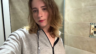 Gray Shirt Pixie Steamy Bath - Soapy Tease to Floor Ride