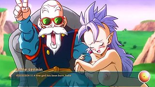 Master Roshi Fucks West Supreme Kai Hard in Kame Paradise 3 - Hot 3D Hentai Sex