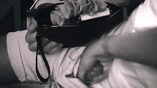Risky public handjob