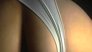 Stepson Managed to Record Stepmother with Her Panties Pulled to the Side in the Dark of the Bedroom, Doggy-style