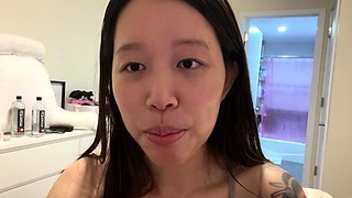 Sexy teen ebony solo toy masturbation