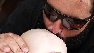 Sucking the Milk Out of My Huge Tits