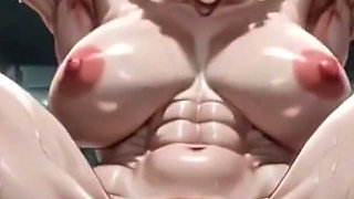 Muscular Woman Gym Bondage - Swollen Pussy Big Clit Extremely Horny