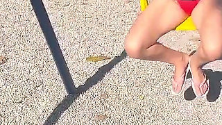 Wife Shows off in Public at the Park!