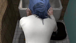 Blue Marine in the Toilet 2 Pov