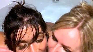 Latina girl has a big cock blowjob pov style