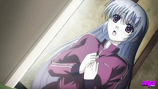 Explosive Aya and Hinata at bukkake scene