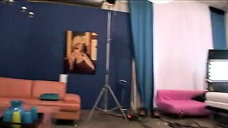 Brunette hottie amateur blowjob and sex with a huge dildo