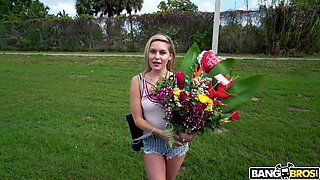 Angel Aurora's Big Tit Teen Romance on the Bus