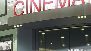 Public Cinema Sex Excites Makima Hentai Anime Fuck