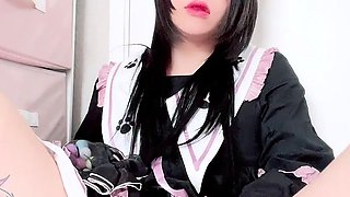 Japanese Teen Ravaged With Big Toy