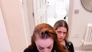 Fist fetish lesbians lick and fist box and cant get enough