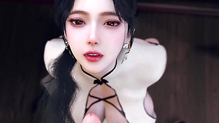 3D Huge Boobs Slut Naked Her Pink Nipples Got Fucked by Big Dick