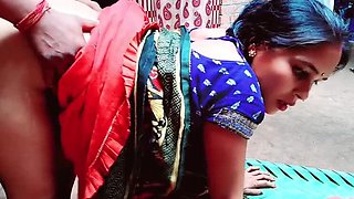 Hot Indian Bhabhi in Saree Fucks Hard - Romantic Outdoor Sex with Big Tits & Tight Pussy