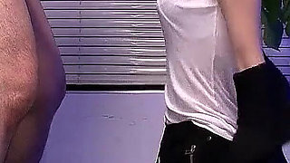 Skinny Asian secretary teen fucked by colleague at work on break