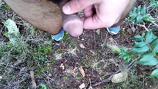 Enjoying in the woods