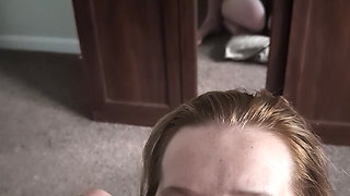 Blonde goth slut summons monster cock to worship