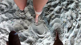 Public Fuck on a Greek Beach with a Big-Titted Amateur