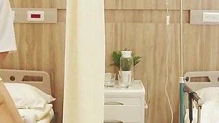 Horny Nurse with Huge Tits Get a Massive Gangbang.