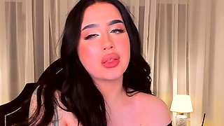 Chubby Brunette Big Boobs Dildo Masturbation