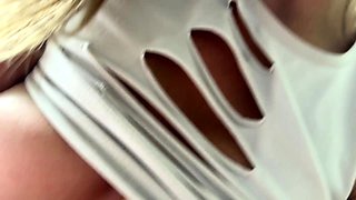 Step Sister Edging Me With Her Pussy nad Feet Macy Meadows