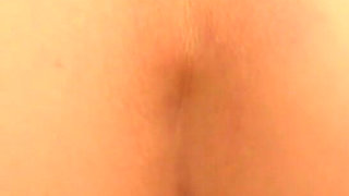 Masturbating with a Dildo From Behind
