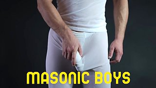MasonicBoys DILF Dillon Stone seduces Apprentice Roux