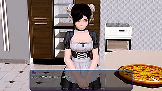 Innocent girl, wood, harem hotel game