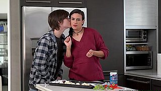 Stepmom Penny catches stepson fucking a can of raw dough