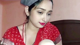 Hot Girl Was Riding Her Husband's Cook on the Bed, Lalita Bhabhi Sex Video in Hindi Voice