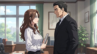 Principal seduce teacher and fuck her in the office Hentai