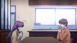 Busty anime babe gets sperm