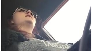 Teen Flashes Tits While Driving