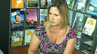 Inked Blonde German MILF Housewife Enjoys Lesbian Fun with