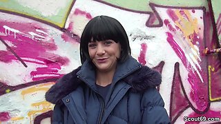 German Scout - Skinny Teen Lullu Gun Talk to Public Fuck at Model Job