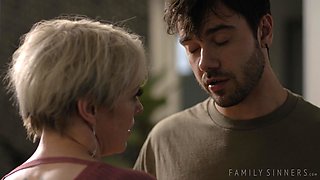 Lewd bosomy mommy thrilling X-rated clip