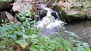 Reality european amateur sucks cock for cash outdoors
