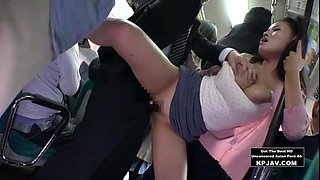 Japanese Babe On The Bus