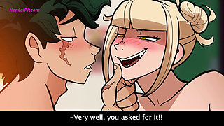 Toga and Ochako Bet on Who Could Fuck Deku First, and He Ended Up Between Both Their Tight Holes