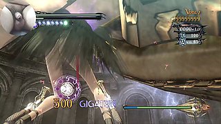 Bayonetta stripped down gameplay featuring some serious man meat action