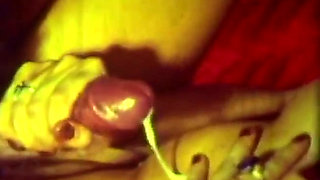 Retro Green-tinted Vintage Classic with Hairy Brunette Orgy